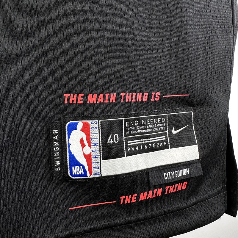 【 NBA 】Miami Heat season 2024 JAMES Team Jersey NO.6  – City Edition