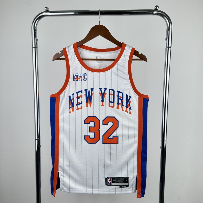 【 NBA 】New York Knicks season 2025 TOWNS Team Jersey NO.32  – City Edition