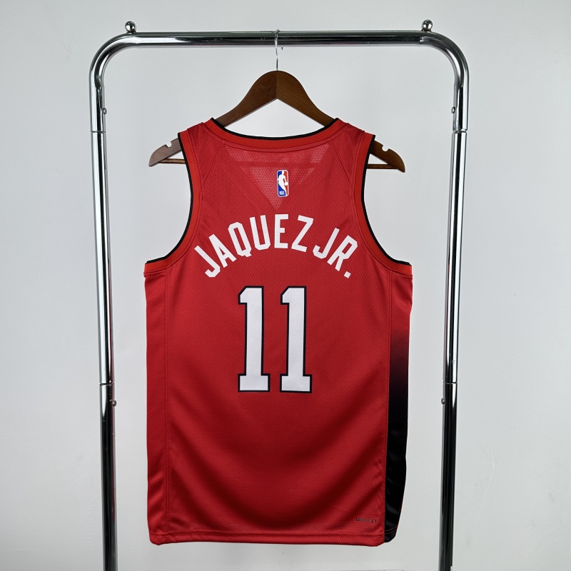 【 NBA 】Miami Heat season 2025 Jaquez Jr. Team Jersey NO.11  – City Edition