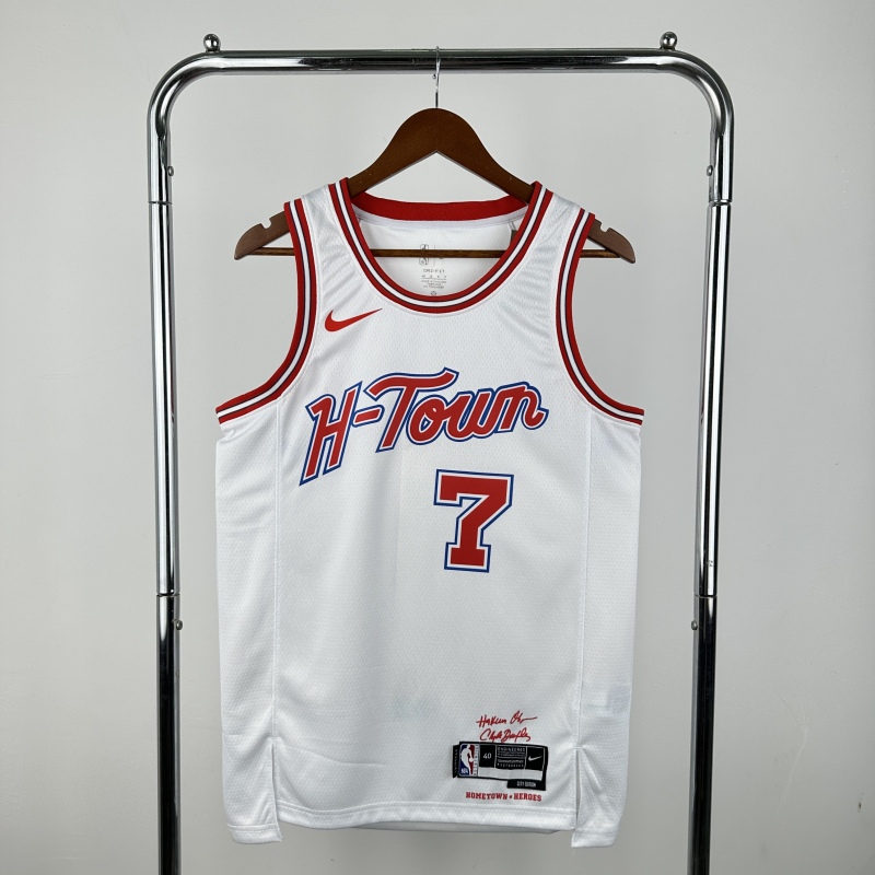 【 NBA 】Houston Rockets season 2024 DURANT Team Jersey NO.7 – City Edition