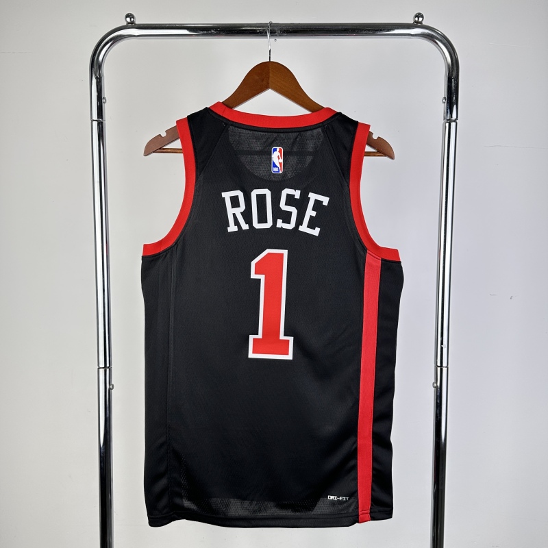 【 NBA 】Chicago Bulls Derrick Rose 2024 Swingman Jersey NO.1  - City Edition