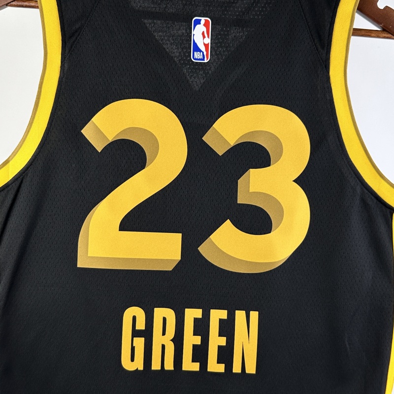 【 NBA 】Golden State Warriors season 2024 GREEN Team Jersey NO.23 – City Edition