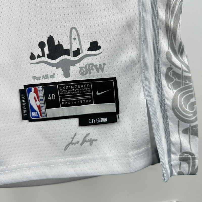【 NBA 】Dallas Mavericks season 2025 CHRISTIE Team Jersey NO.0 – City Edition