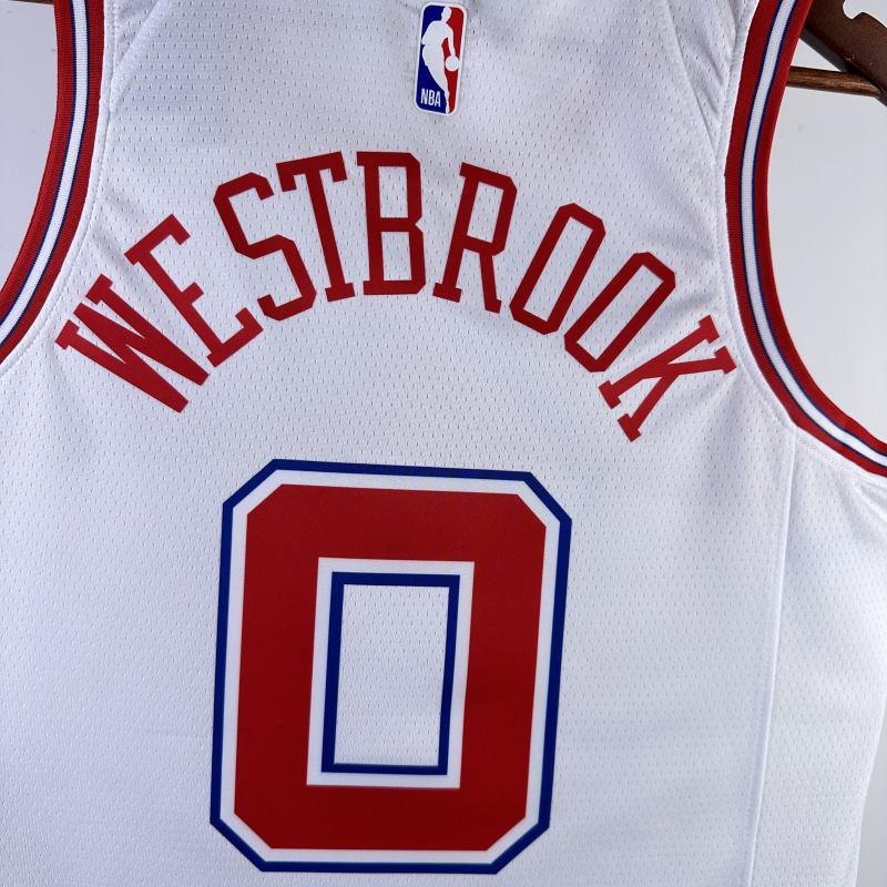 【 NBA 】Houston Rockets season 2024 WESTBROOK Team Jersey NO.0 – City Edition