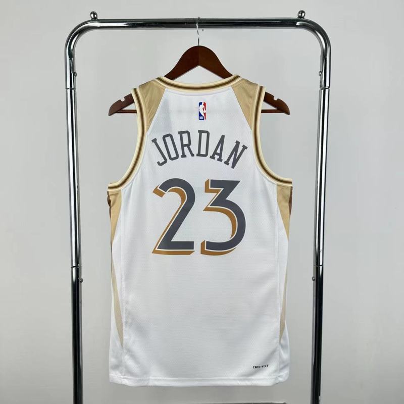 【 NBA 】Chicago Bulls season 2025 Jordan White Jersey NO.23 - City Edition