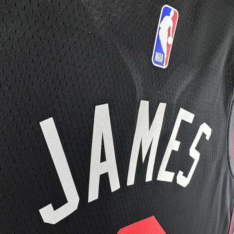 【 NBA 】Miami Heat season 2024 JAMES Team Jersey NO.6  – City Edition