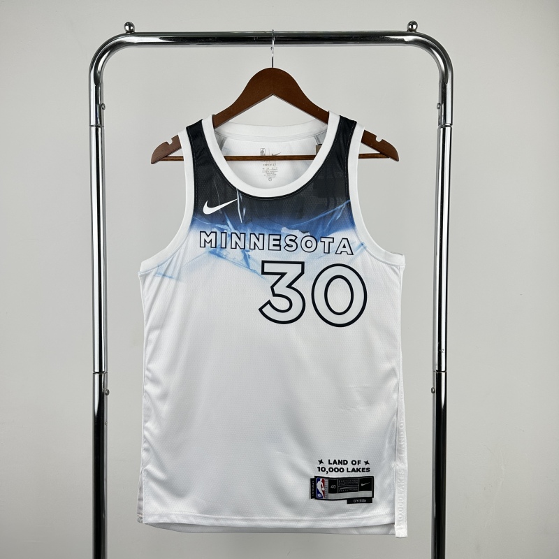 【 NBA 】Minnesota Timberwolves season 2025 RANDLE Team Jersey NO.30 – City Edition