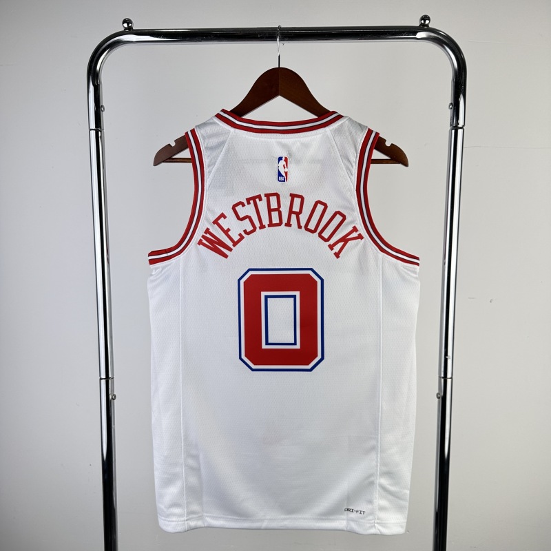 【 NBA 】Houston Rockets season 2024 WESTBROOK Team Jersey NO.0 – City Edition