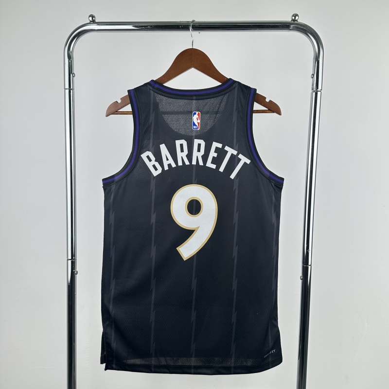 【 NBA 】Toronto Raptors season 2025 BARRETT Team Jersey NO.9 – City Edition