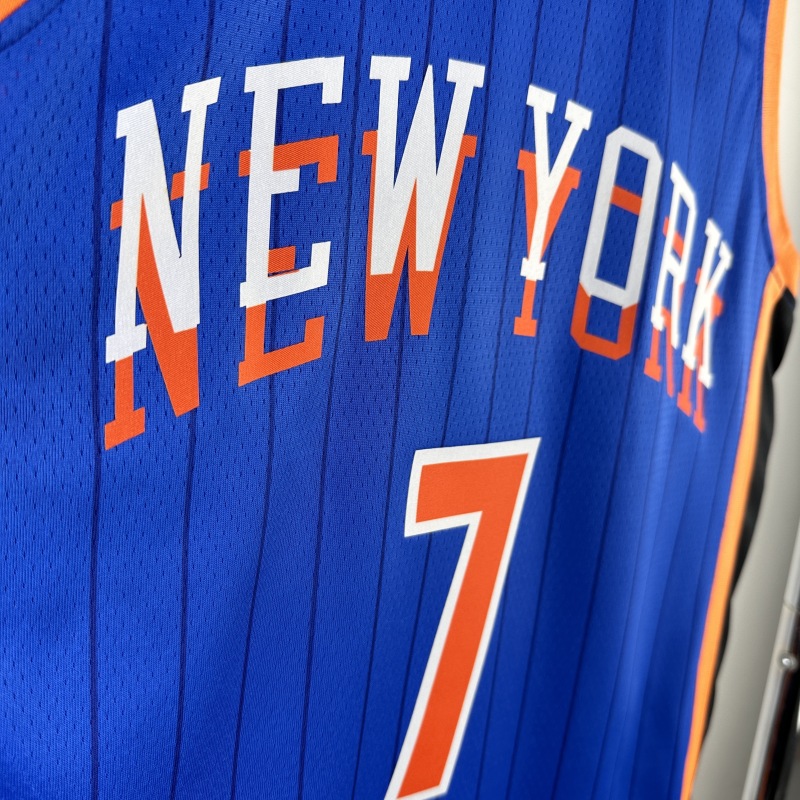 【 NBA 】New York Knicks season 2024 ANTHONY Team Jersey NO.7  – City Edition