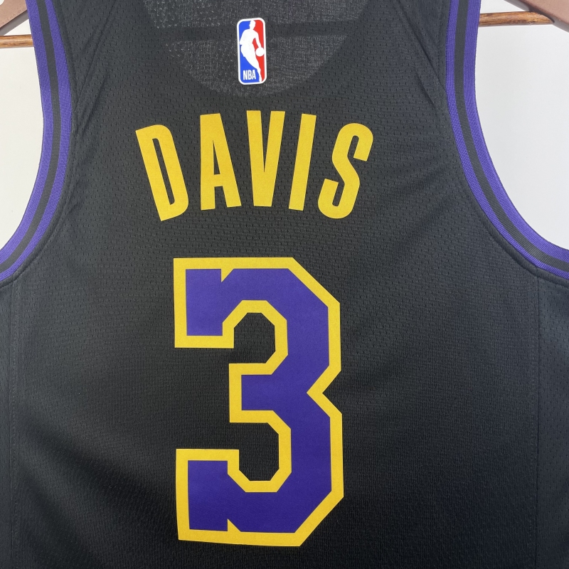 【 NBA 】Los Angeles Lakers season 2024 DAVIS Team Jersey NO.3 – City Edition