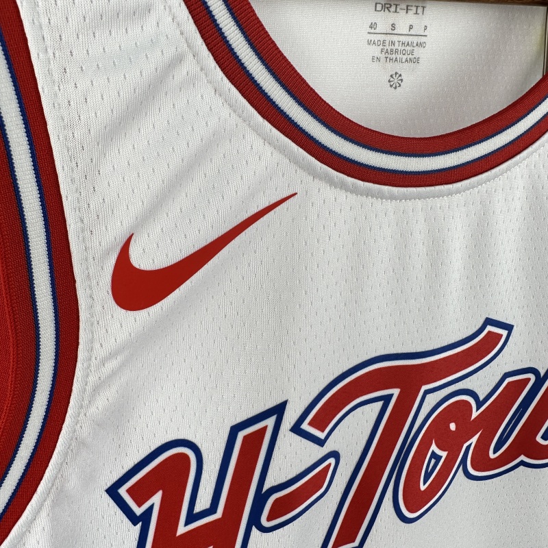 【 NBA 】Houston Rockets season 2024 DURANT Team Jersey NO.35 – City Edition