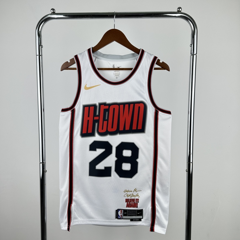 【 NBA 】Houston Rockets season 2025 SENGUN Team Jersey NO.28 – City Edition