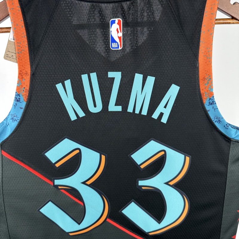 【 NBA 】Washington Wizards season 2024 KUZMA Team Jersey NO.33 – City Edition