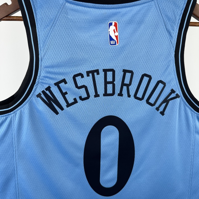 【 NBA 】Los Angeles Clippers season 2025 WESTBROOK Team Jersey NO.0 – City Edition
