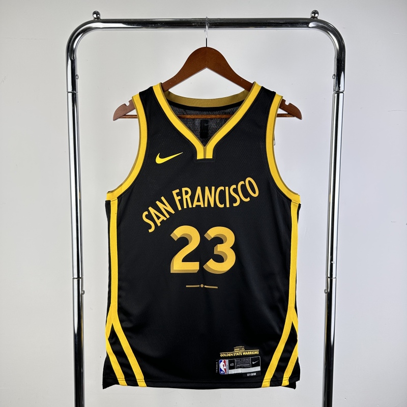 【 NBA 】Golden State Warriors season 2024 GREEN Team Jersey NO.23 – City Edition