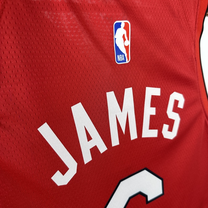 【 NBA 】Miami Heat season 2025 JAMES Team Jersey NO.6  – City Edition
