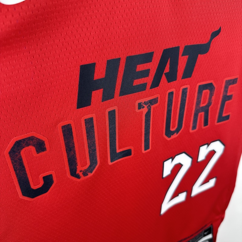 【 NBA 】Miami Heat season 2025 Butler Team Jersey NO.22  – City Edition