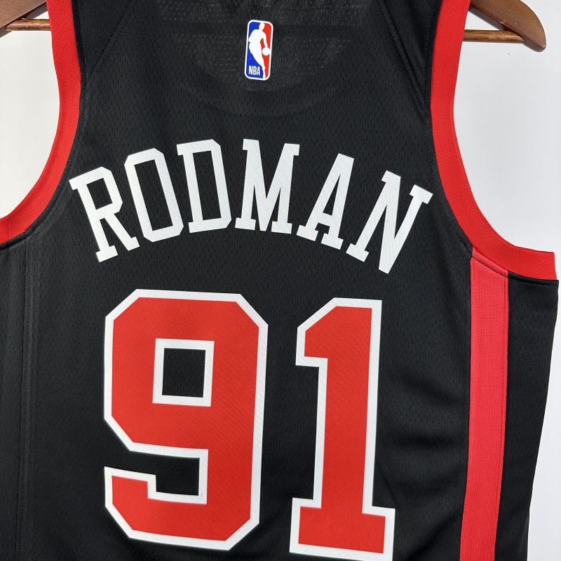 【 NBA 】Chicago Bulls Dennis Rodman 2024 Swingman Jersey NO.91 - City Edition