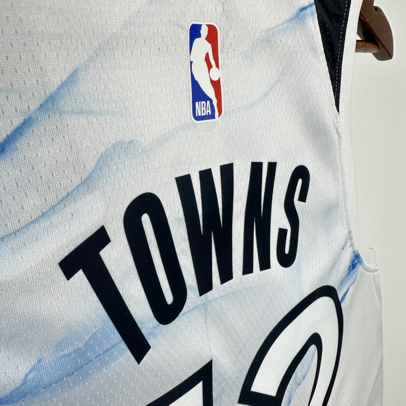 【 NBA 】Minnesota Timberwolves season 2025 TOWNS Team Jersey NO.32 – City Edition