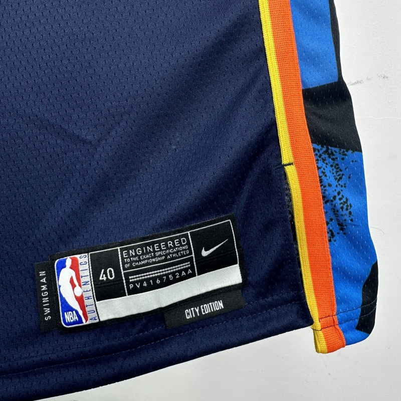 【 NBA 】Oklahoma City Thunder season 2025 Gilgeous-Alexander Team Jersey NO.2 – City Edition