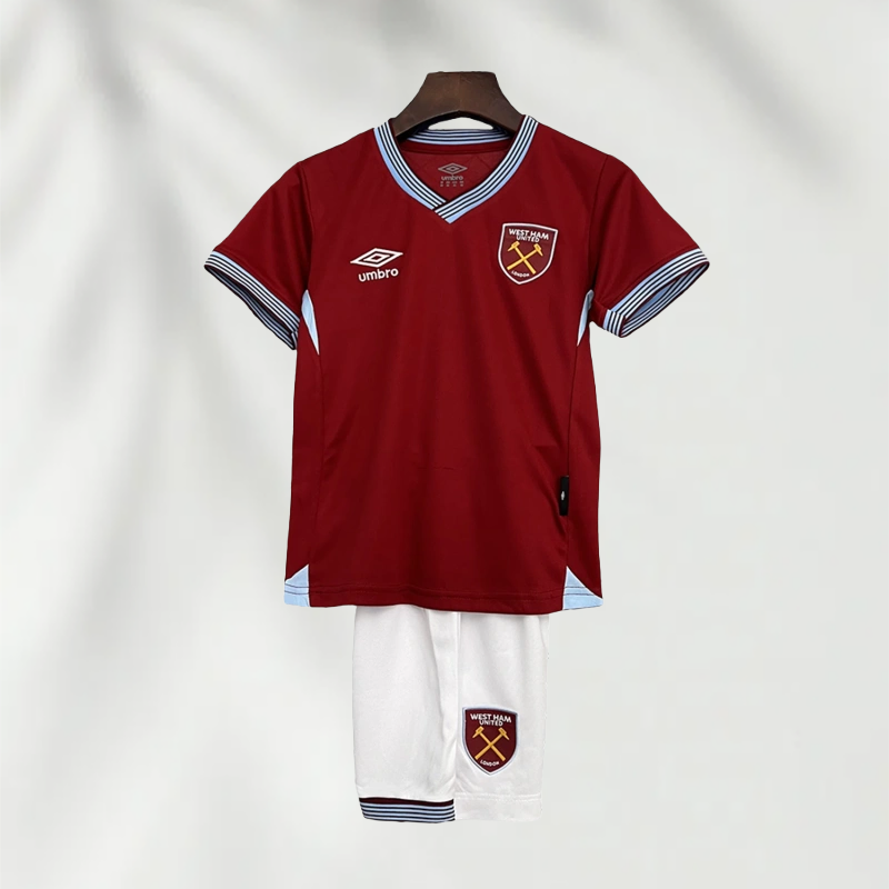 【 Adult / Kids Kit 】2025/2026 West Ham United Home Jersey