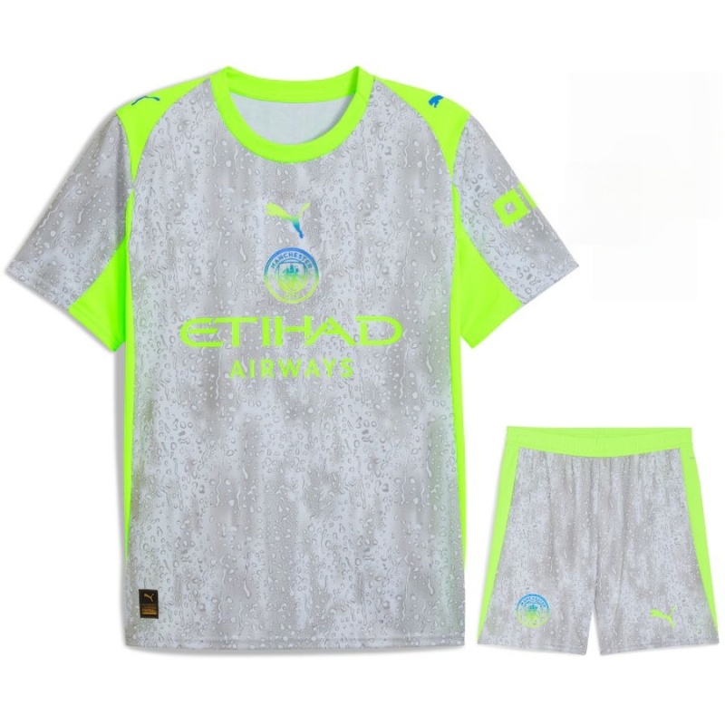 【 Kids Kit 】2025-26 Manchester City THIRD kids Football jersey