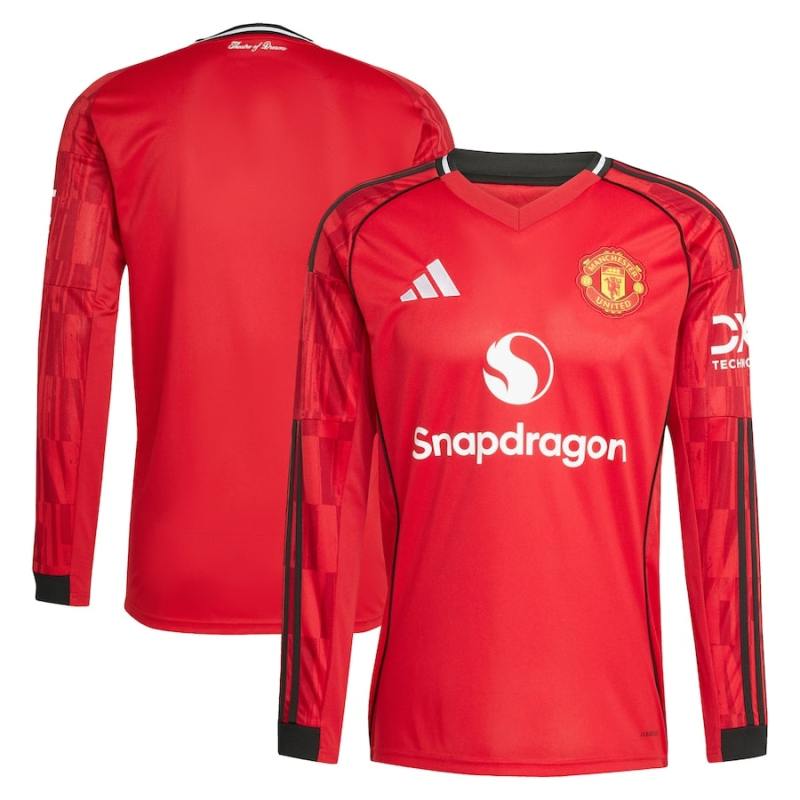 MANCHESTER UNITED HOME SHIRT 2025/2026 LONG SLEEVE