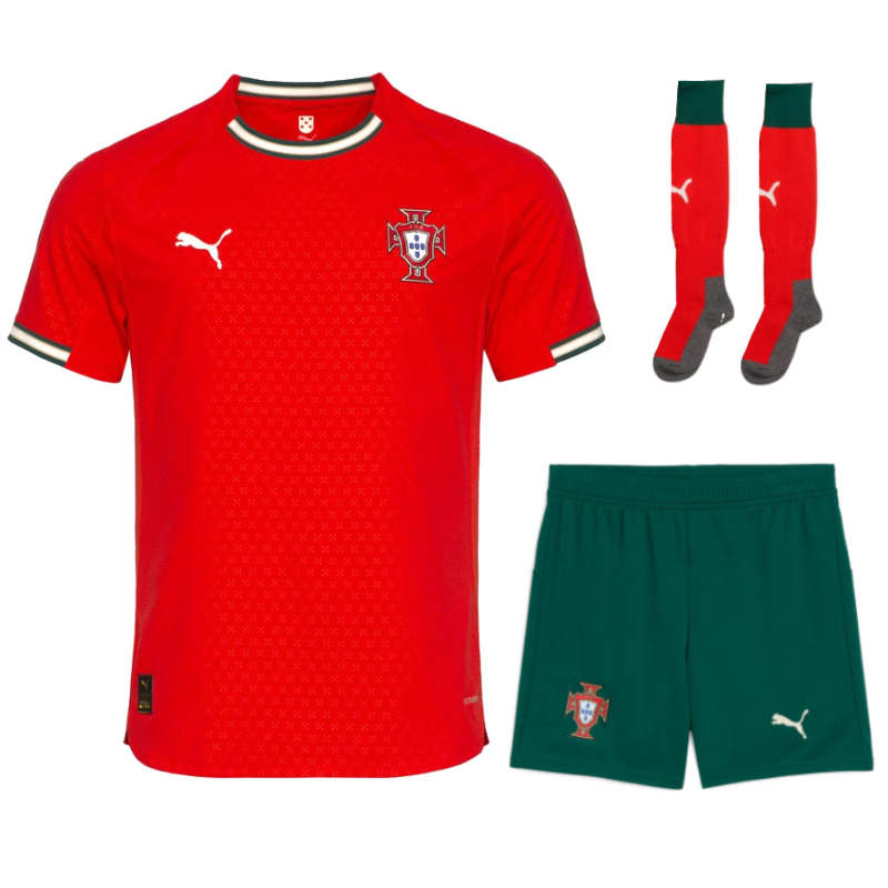 【 KIDS KIT 】PORTUGAL WORLD CUP HOME JERSEY 2025 2026