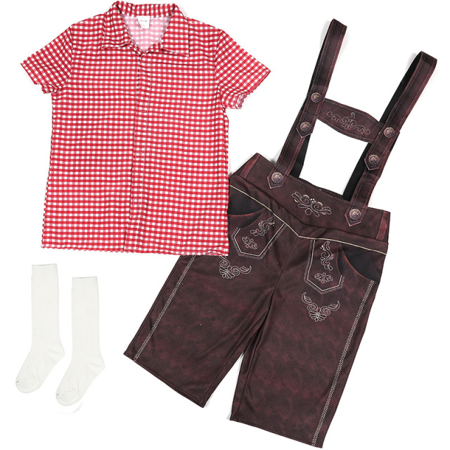 Wholesale German Lederhosen Costume - Boys Oktoberfest Set