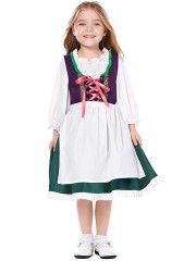 Wholesale Purple & Green Dress - Dirndl Costume Oktoberfest