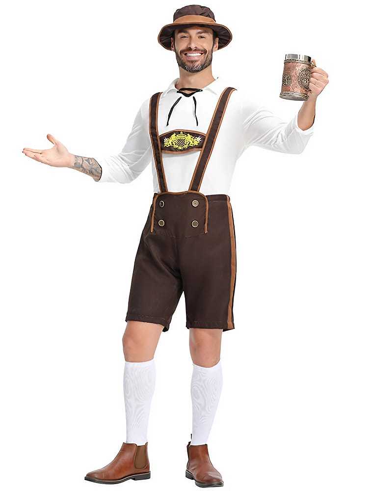 Wholesale Mens Lederhosen Costume - Bavarian Oktoberfest Outfit