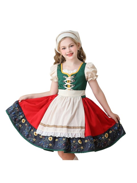 Wholesale German Oktoberfest Girl Dress - Bavarian Set