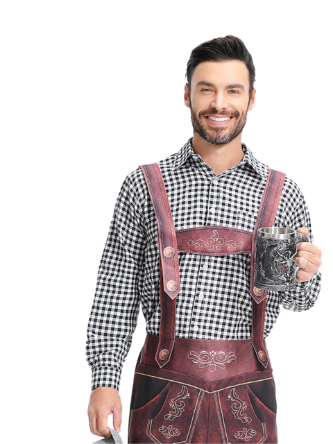 Wholesale Mens Oktoberfest Outfit - German Outfit Lederhosen Set