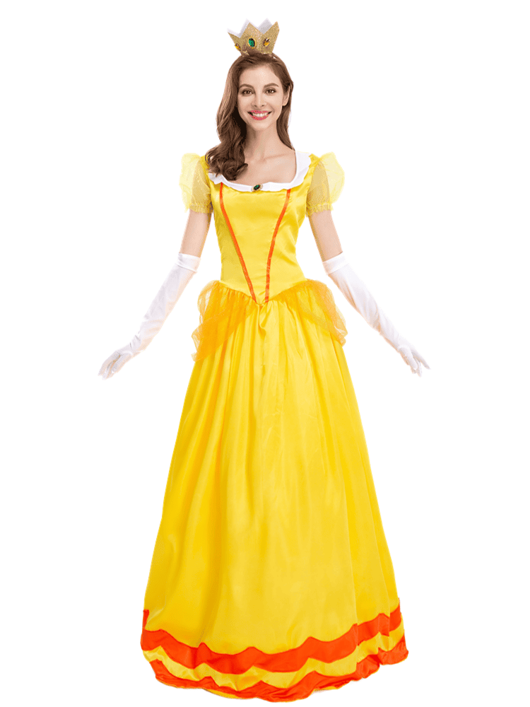 Women's Super Mario Princess Peach Costume
