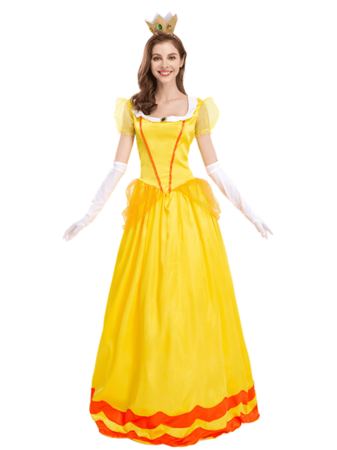 Women's Super Mario Princess Peach Costume
