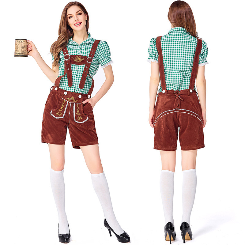 Wholesale Ladies Lederhosen Costume - Oktoberfest Shirt & Shorts