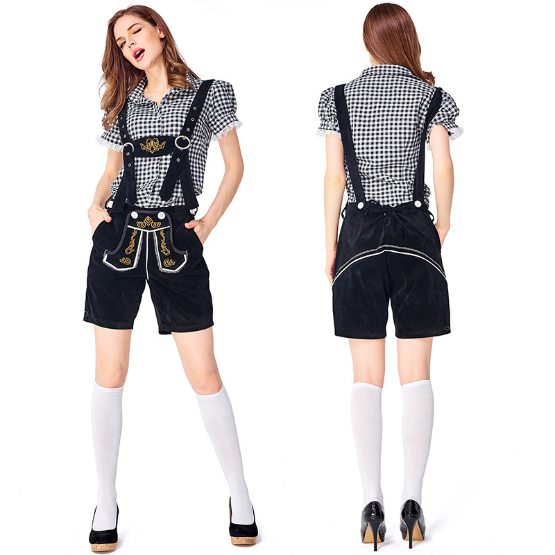 Wholesale Ladies Lederhosen Costume - Oktoberfest Shirt & Shorts