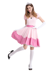 Women's Nintendo Super Mario Enchanting Princess Peach Costume