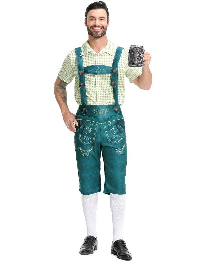 Wholesale Mens Oktoberfest Outfit - German Outfit Lederhosen Set
