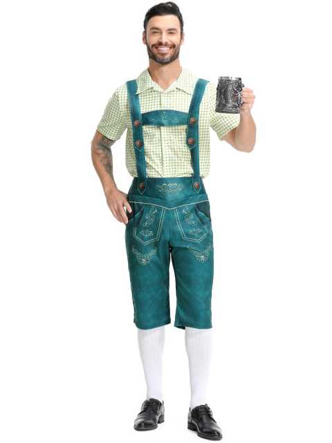 Wholesale Mens Oktoberfest Outfit - German Outfit Lederhosen Set