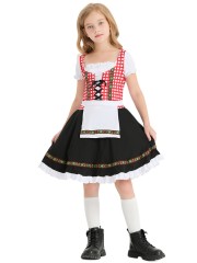 Wholesale Bavarian Gingham Dress - Oktoberfest Dress Dirndl