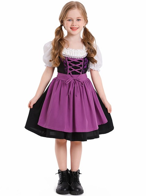 Wholesale Girls Bavarian Dress & Pet - Oktoberfest Dirndl Costume