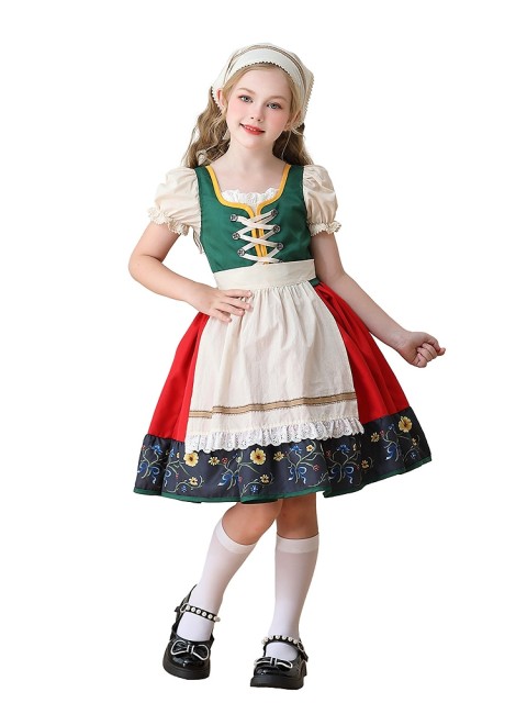 Wholesale German Oktoberfest Girl Dress - Bavarian Set