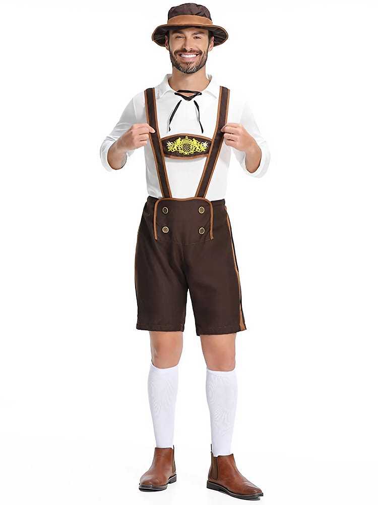 Wholesale Mens Lederhosen Costume - Bavarian Oktoberfest Outfit