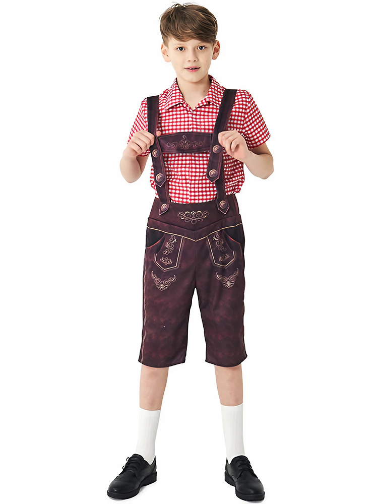 Wholesale German Lederhosen Costume - Boys Oktoberfest Set