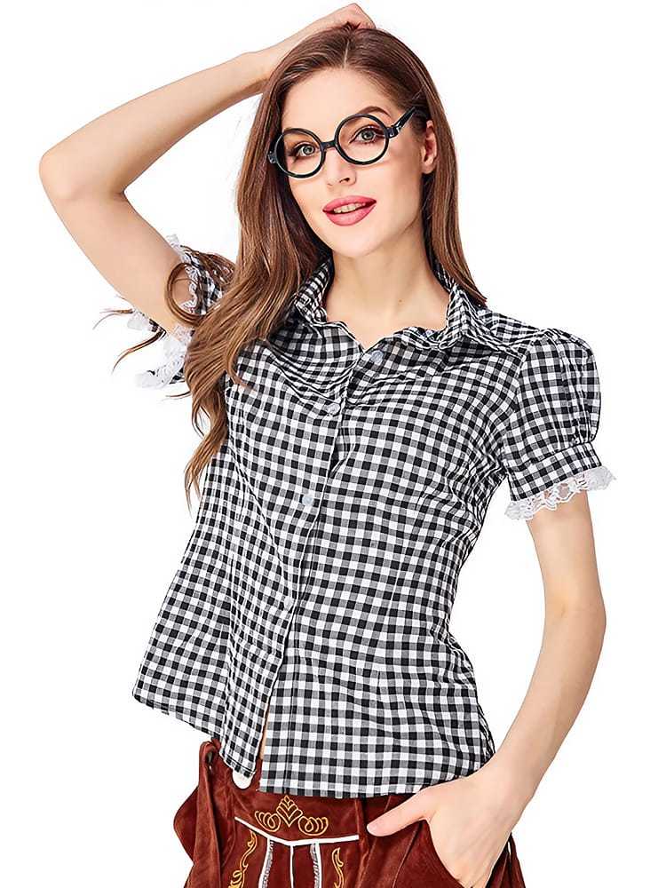 Wholesale Ladies Lederhosen Costume - Oktoberfest Shirt & Shorts