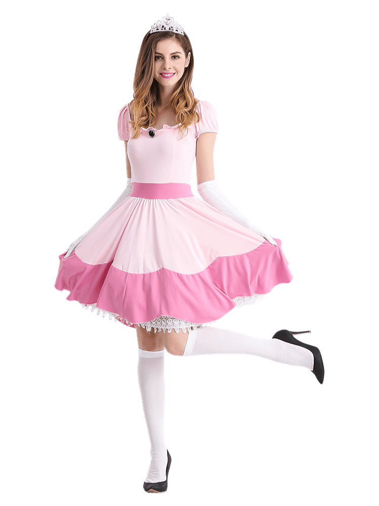 Women's Nintendo Super Mario Enchanting Princess Peach Costume