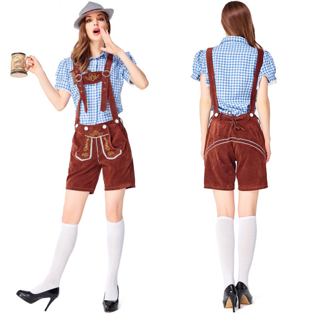 Wholesale Ladies Lederhosen Costume - Oktoberfest Shirt & Shorts