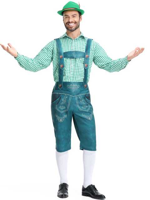 Wholesale Mens Oktoberfest Outfit - German Outfit Lederhosen Set